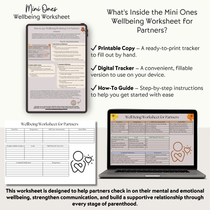 Wellbeing Worksheet For Partners