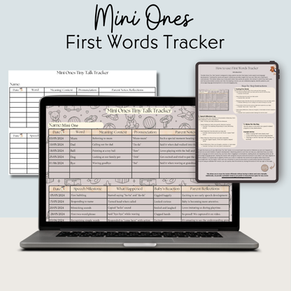 First Words Tracker